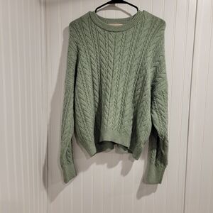 Philosophy Sage Cable Knit Sweater Large